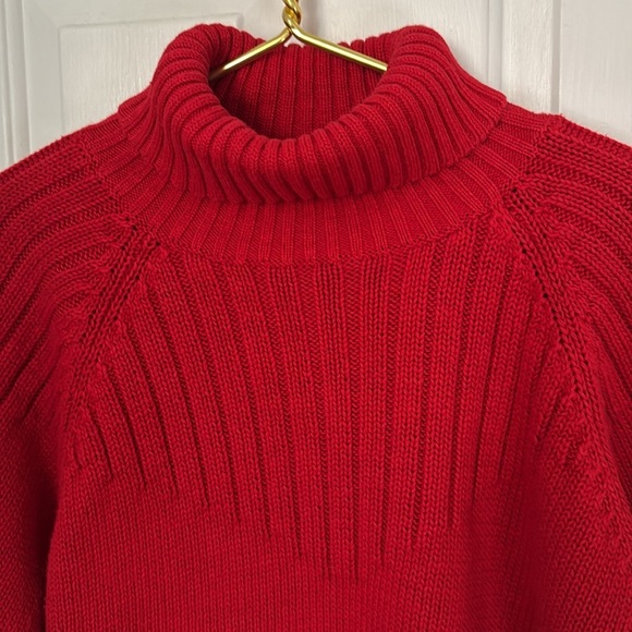 Vintage Yarn Works, heavy turtleneck sweater with ribbed hem & sleeves - Picture 3 of 10
